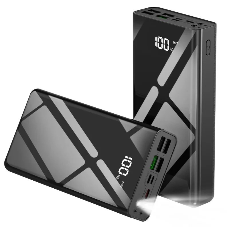 THOUSTA 대용량 보조배터리 고속충전 30000mAh 멀티단자 잔량표