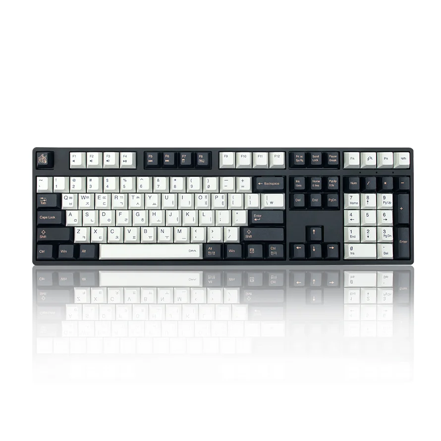 덱 헤슘 거북선 PBT 유선 일반형 키보드, 블랙에디션, CBL-108X
