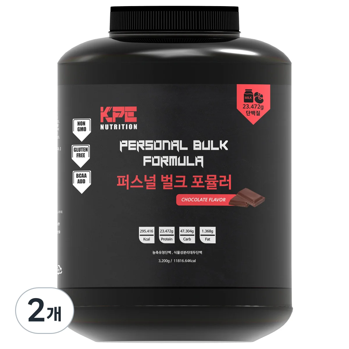 퍼스널벌크포뮬러 게이너 3.2kg 식물성단백질 탄수화물 프로틴 보충제,
