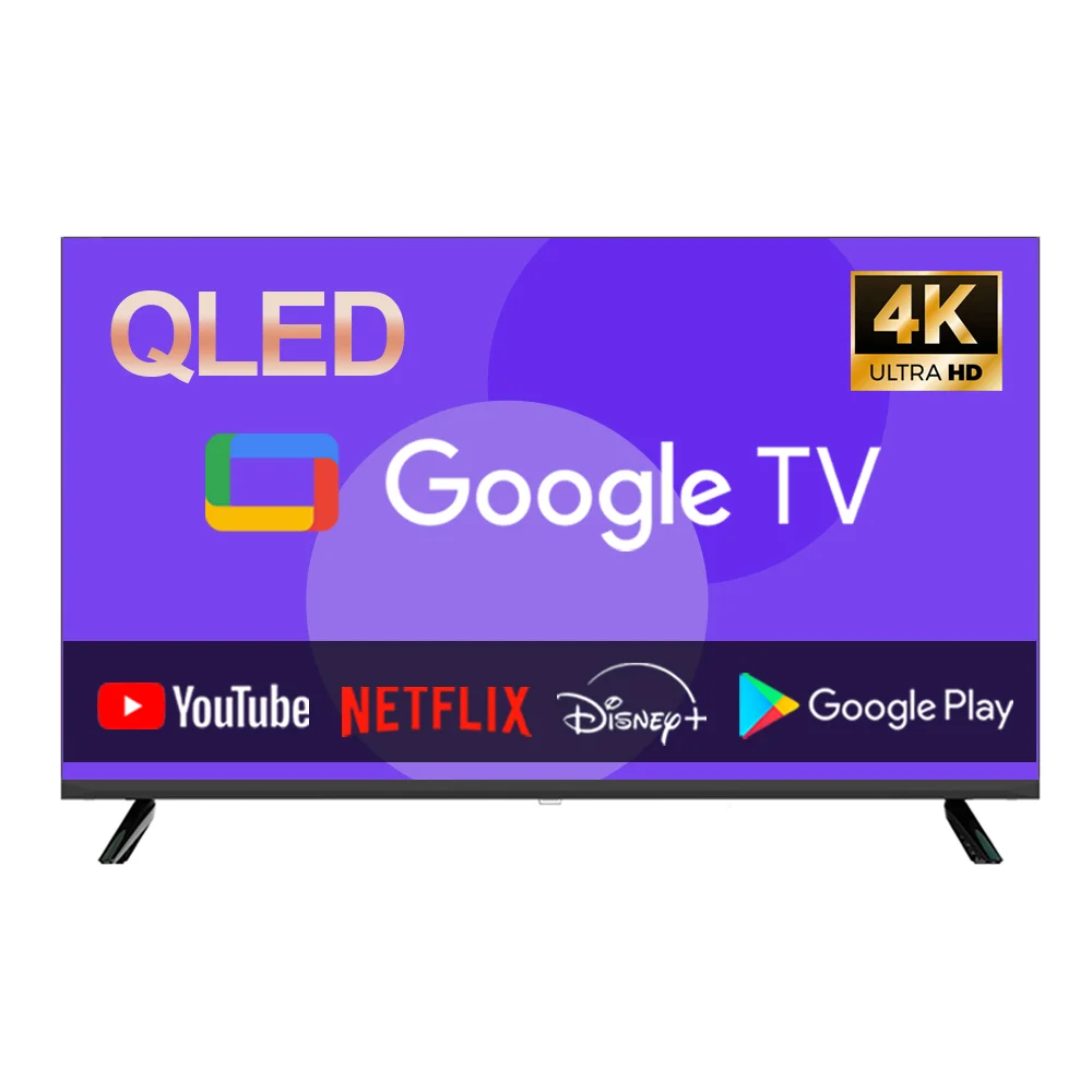 이브이 50인치 QLED 127cm UHD 스마트 구글TV 제로베젤 에너
